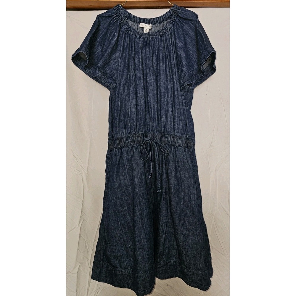 Free Assembly Fit & Flare Dress Sz M TradWife Prairie Granola Sustainable Basics